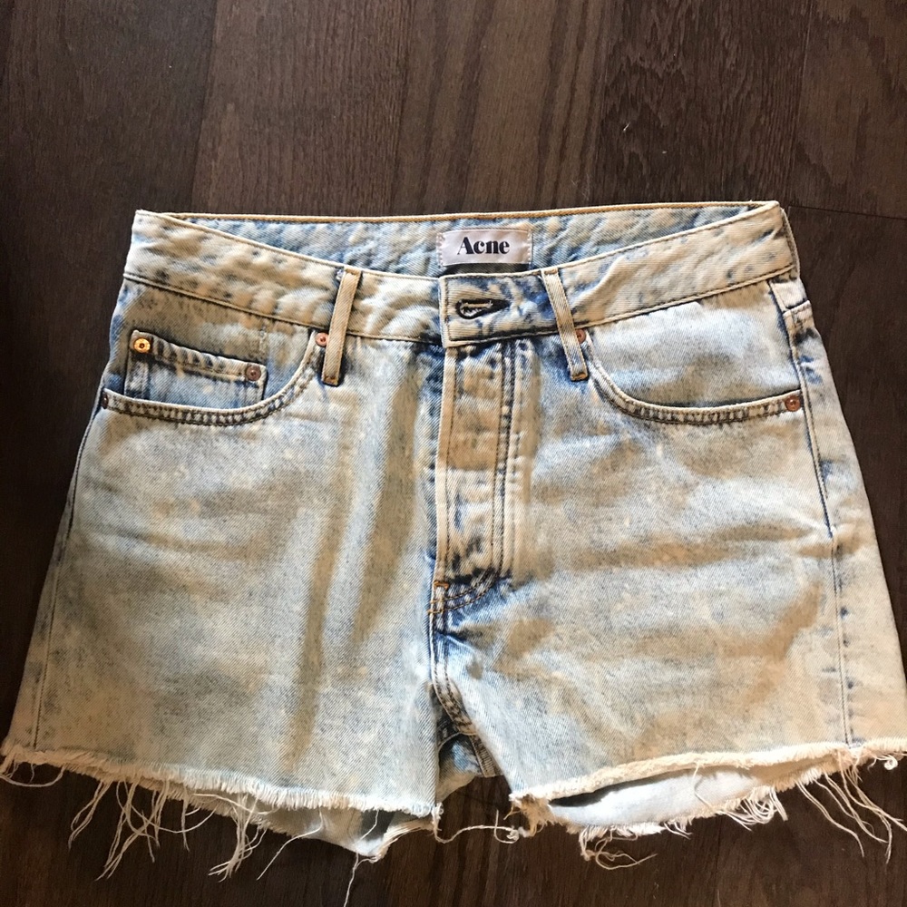 Acne jean shorts